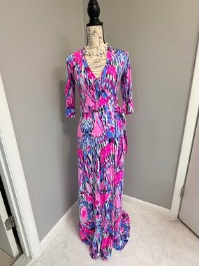 Lilly Pulitzer Marvista Wrap Maxi Dress